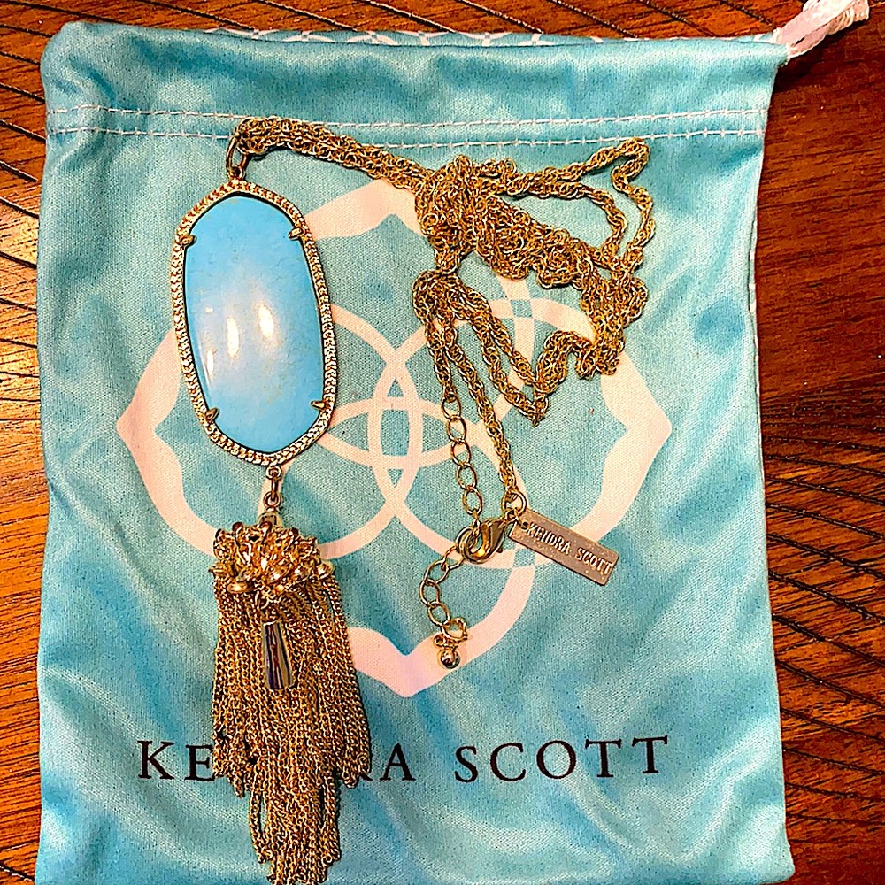 Kendra Scott Turquoise Magnesite Rayne Necklace